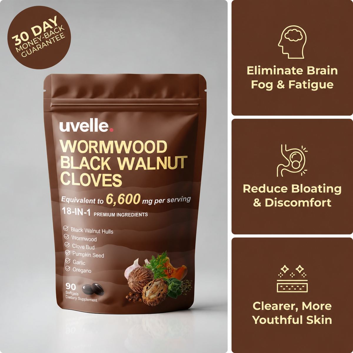 Uvelle Wormood Black Walnut Cloves
